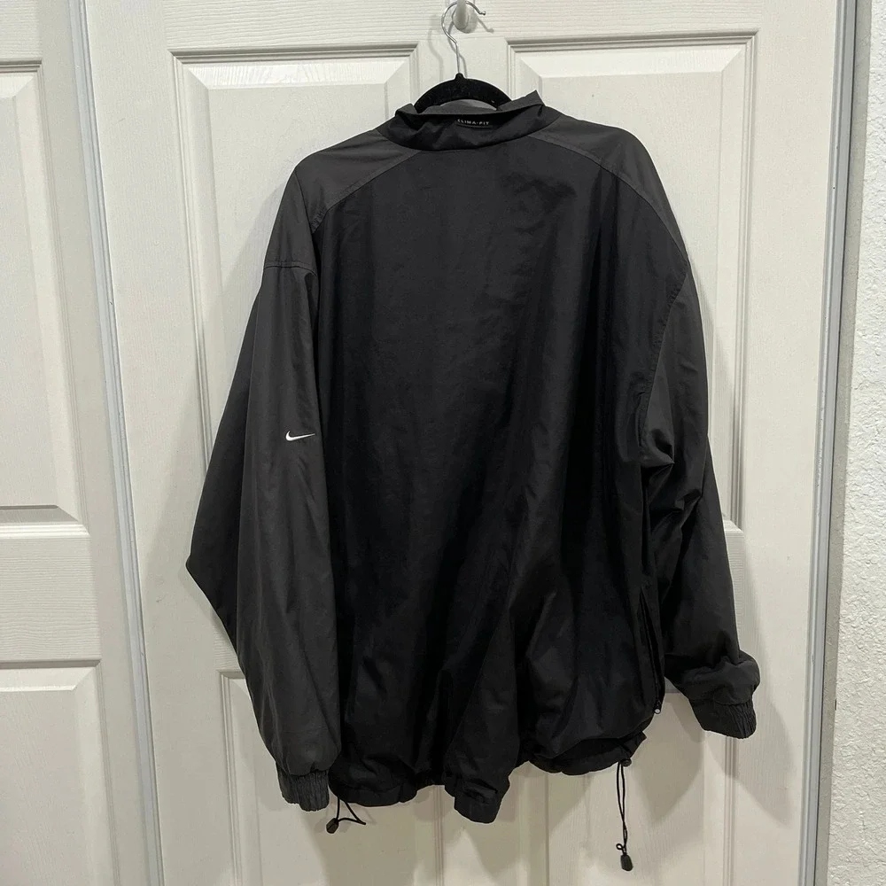 Nike Golf XL Black Pullover Clima Fit Windbreaker Jacket‎ Mens - Picture 4 of 6